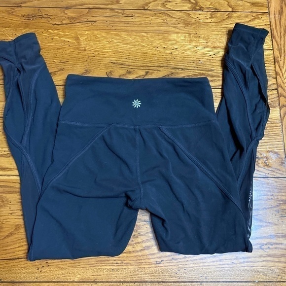 Athleta Mesh Salutation XXS Black 7/8  Legging - Picture 8 of 9